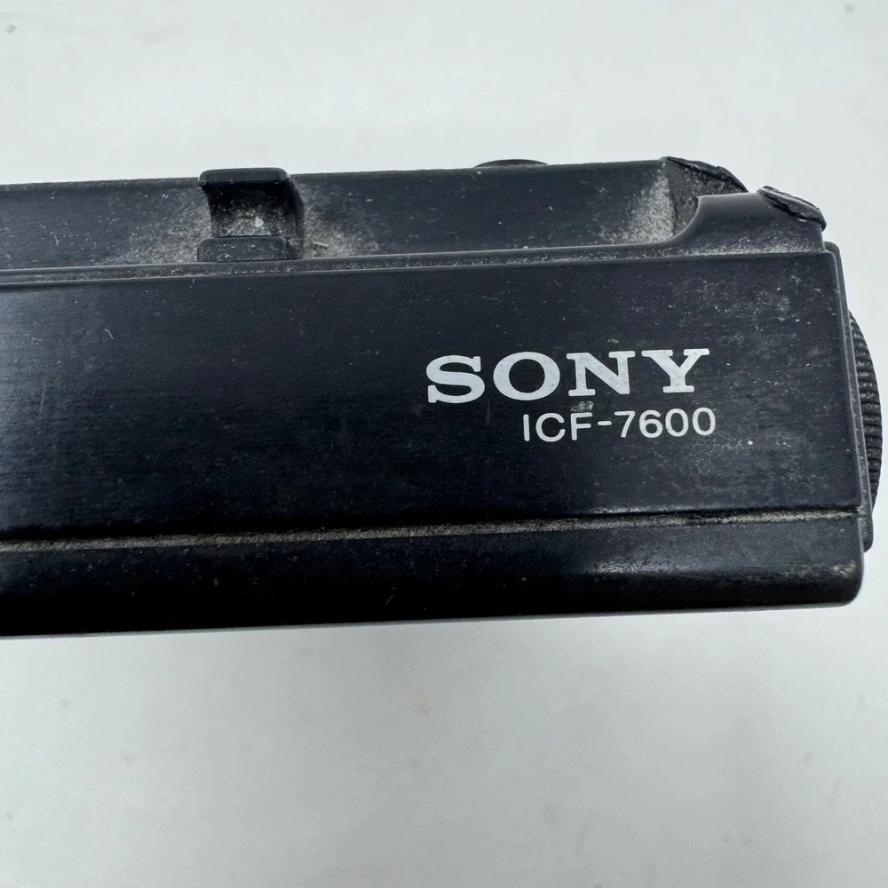 Sony ICF-7600 FM MW SW 7 Band Portable Radio Receiver Black Vtg Made in Japan